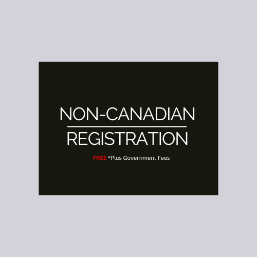 Free Non-Canadian Resident Company Registration